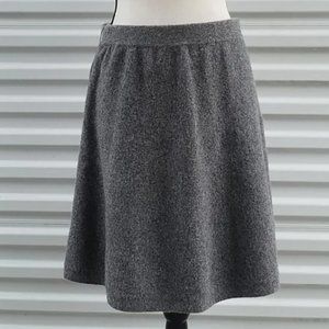 Tahari Wool Blend Grey Skater Skirt Size S